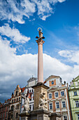 Marian Column (Mariánský sloup) in Old Town Square (Staromestské námestí) in Prague