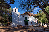 Facade of the Church of Santa Rosa de Lima in Purmamarca, Argentina.