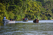 Boat tours in Don Diego River, Santa Marta, Colombia