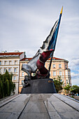 The Memorial of the Second Resistance Movement or Resistance Flag Monument in Prague