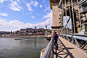 Szechenyi Chain Bridge in Budapest