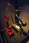 Vintage bottle corking machines in the Museo de la Vid y el Vino or Museum of the Vine and the Wine in Cafayate, Argentina.