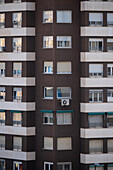 Residential house windows in Spain