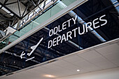 Departures area in Prague Airport