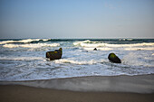 Beach in front of Finca Barlovento, Tayrona National Park, Colombia