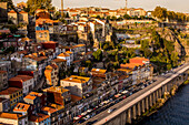 Skyline along the Douro River, Porto, Norte, Portugal, Europe