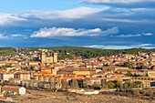 View of Siguenza, Guadalajara, Castile la Mancha, Spain, Europe