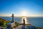 Kreuz von Finisterre (Cruz de Finisterre), Finisterre (Fisterra), La Coruna, Galicien, Spanien, Europa