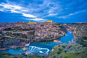 Toledo, UNESCO World Heritage Site, and the River Tagus, Castile-La Mancha, Spain, Europe