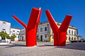 Platz von Largo de Sao Joao, Beja, Alentejo, Portugal, Europa