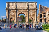 Arch of Constantine (Arco di Costantino), UNESCO World Heritage Site, Rome, Lazio, Italy, Europe