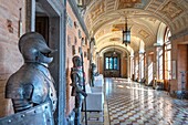 Ground floor gallery (Cahen), Castle of Torre Alfina, Torre Alfina, Viterbo, Lazio, Italy, Europe