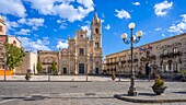 Piazza Duomo, Cathedral of Saints Peter and Paul, Acireale, Catania, Sicily, Italy, Mediterranean, Europe