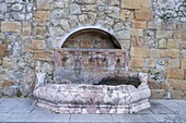 Old Fountain, Mezzojuso, Palermo, Sicily, Italy, Mediterranean, Europe