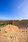 Ancient theatre, 2nd century BC, Segesta, Calatafimi, Trapani, Sicily, Italy, Mediterranean, Europe