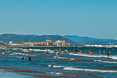 Playa de la Malvarrosa (Malvarrosa beach), Valencia, Spain, Europe