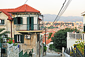 Steps going downhill (Boticeva setaliste) leading to the Belvedere at Marjane Hill, Split, Croatia, Southeast Europe