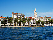 Riva und Altstadt von Matejuska aus, Split, Kroatien, Europa