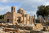 Agia Kyriaky church in the archaeological site of the early Christian basilica of Panagia Chrysopolitissa, Paphos, Cyprus,Eastern Mediterranean Sea, Europe