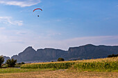 Paramotor flights from the company Meteora Fly Adventures, Thessaly, Greece, Europe