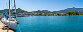 View of boats and harbour in Thassos Town, Thassos, Aegean Sea, Greek Islands, Greece, Europe