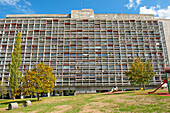 Unite d'habitation, Le Corbusier site, Firminy, Saint-Etienne, Loire department, Auvergne-Rhone-Alpes region, France, Europe