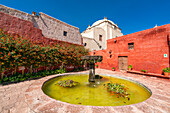 Fountain at Monastery of Santa Catalina de Siena, UNESCO World Heritage Site, Arequipa, Arequipa Province, Arequipa Region, Peru, South America