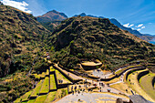 Archäologische Stätte von Pisaq (Pisac), UNESCO-Weltkulturerbe, Pisaq, Heiliges Tal, Provinz Urubamba, Region Cusco (Cuzco), Peru, Südamerika