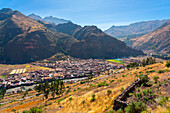 Stadt Pisac (Pisaq), Heiliges Tal, Provinz Calca, Region Cusco (Cuzco), Peru, Südamerika