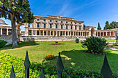 View of Corfu Museum of Asian Art in Anaktoron Square, Corfu Old Town, UNESCO World Heritage Site, Corfu, The Ionian Islands, Greek Islands, Greece, Europe