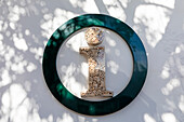 Stellenbosch Information Sign Made of Wine Corks, Stellenbosch, Western Cape Province, South Africa, Africa