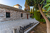 View of Holy Church of Saint Nicholas in Thassos Town, Thassos, Aegean Sea, Greek Islands, Greece, Europe