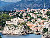 Dubrovnik von Lokrum aus, Kroatien, Europa