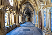 Gotische Kreuzgänge mit barocken Azulejos, Kathedrale von Porto, UNESCO-Weltkulturerbe, Porto, Norte, Portugal, Europa