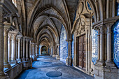 Gotischer Kreuzgang mit barocken Azulejos, Kathedrale von Porto, UNESCO-Welterbe, Porto, Norte, Portugal, Europa