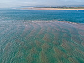 An aerial view of the estuary of the Taw and Torridge Rivers, near Bideford and Barnstaple, Devon, England, United Kingdom, Europe