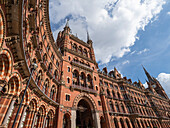 Exterior of St. Pancras International railway station, London, England, United Kingdom, Europe