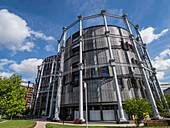 Gasholder Park, King's Cross, London, England, Vereinigtes Königreich, Europa