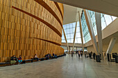 View of Opera House interior of the foyer and auditorium, Oslo, Norway, Scandinavia, Europe