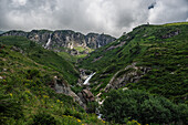 Naturpark Valsesia und das Alta Val Strona Alpine Berglandschaft bei Alagna Valsesia, Piemont, Italienische Alpen, Italien, Europa