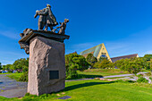 Blick auf das Bygdoy WW II Marine-Denkmal im Fram Museum, Bygdoynesveien, Oslo, Norwegen, Skandinavien, Europa