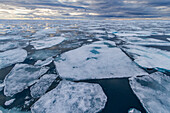 Eis in all seinen unzähligen Formen im Svalbard-Archipel, Norwegen, Arktis, Europa