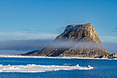 A view of Seven Islands (Sjuoyane) in the Svalbard Archipelago, Norway, Arctic, Europe