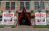 Banksy exhibition at the renewed Rotermann Quarter in Tallinn, Estonia, Europe