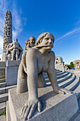 Views from the Vigeland Sculpture Park in the city of Oslo, Norway, Scandinavia, Europe