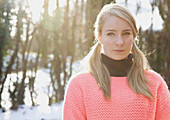 Portrait of Teenage Girl Outdoors