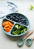 Healthy baby food in a bowl