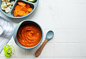Healthy baby food in a bowl
