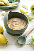 Healthy baby food in a bowl