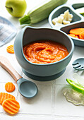 Healthy baby food in a bowl